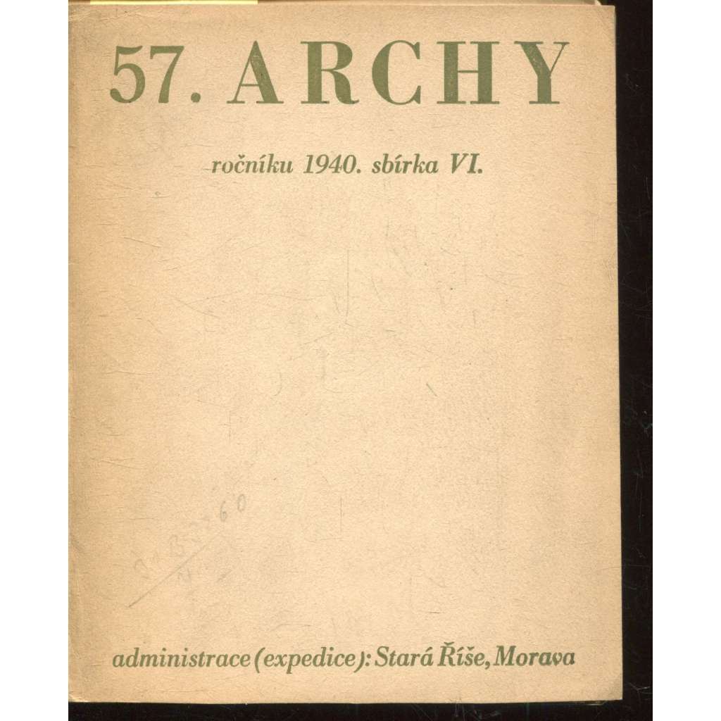 57. Archy (1940) - Stará Říše na Moravě 57. Archy (1940) - Stará Říše na Moravě