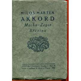 Akkord: Mácha. Zeyer. Březina (Essaye)