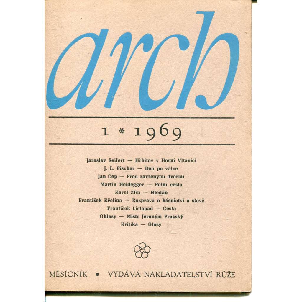 ARCH 1/1969, měsíčník (1x příloha Josef Váchal) ARCH 1/1969, měsíčník (1x příloha Josef Váchal)