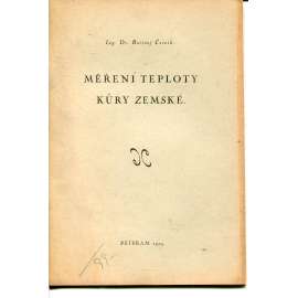 Měření teploty kůry zemské (hornictví)