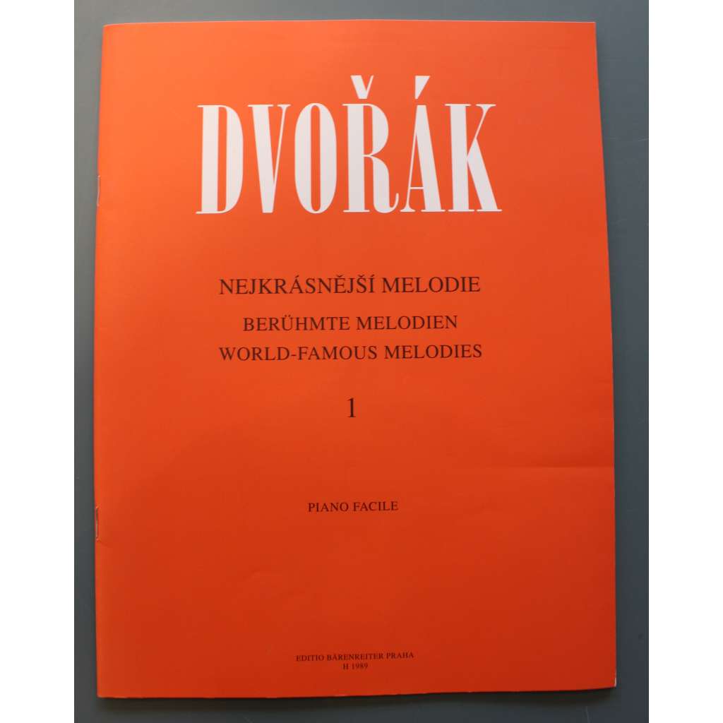 Nejkrásnější melodie 1 (noty, piano-klavír, mj. Largo ze symfonie "Z nového světa", op. 95; Slovanský tanec, Valčík, Furiant, Polonéza) Nejkrásnější melodie 1 (noty, piano-klavír, mj. Largo ze symfonie "Z nového světa", op. 95; Slovanský tanec, Valčík, Furiant, Polonéza)