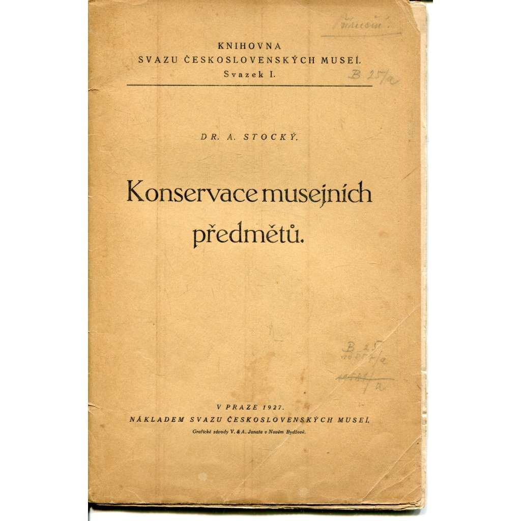 Konservace musejních předmětů Konservace musejních předmětů