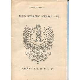 Rody starého Slezska, díl VI. Doplňky K - L - M - N - O - P