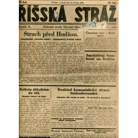 Říšská stráž (10.3.1928) Ústřední deník Národní obce fašistické (staré noviny, fašisté, 1. republika) Říšská stráž (10.3.1928) Ústřední deník Národní obce fašistické (staré noviny, fašisté, 1. republika)
