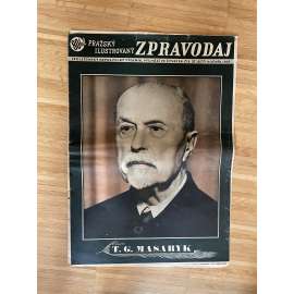 Pražský ilustrovaný zpravodaj (noviny, září 1937, úmrtí T. G. Masaryk, prezident)
