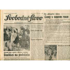 Svobodné slovo. List Československé strany socialistické (28.12.1990) - noviny Svobodné slovo. List Československé strany socialistické (28.12.1990) - noviny