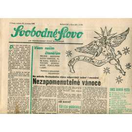 Svobodné slovo. List Československé strany socialistické (22.12.1990) - noviny Svobodné slovo. List Československé strany socialistické (22.12.1990) - noviny