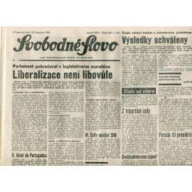 Svobodné slovo. List Československé strany socialistické (28.11.1990) - noviny Svobodné slovo. List Československé strany socialistické (28.11.1990) - noviny