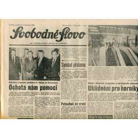 Svobodné slovo. List Československé strany socialistické (23.11.1990) - noviny Svobodné slovo. List Československé strany socialistické (23.11.1990) - noviny