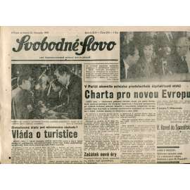 Svobodné slovo. List Československé strany socialistické (22.11.1990) - noviny Svobodné slovo. List Československé strany socialistické (22.11.1990) - noviny