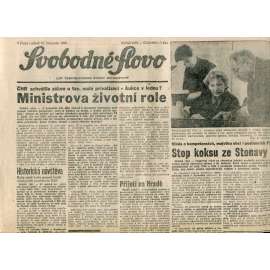 Svobodné slovo. List Československé strany socialistické (16.11.1990) - noviny Svobodné slovo. List Československé strany socialistické (16.11.1990) - noviny