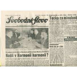 Svobodné slovo. List Československé strany socialistické (12.11.1990) - noviny