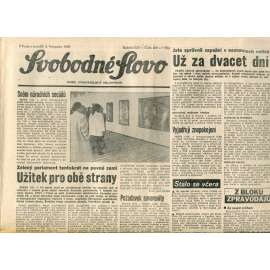 Svobodné slovo. List Československé strany socialistické (5.11.1990) - noviny