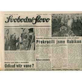 Svobodné slovo. List Československé strany socialistické (26.10.1990) - noviny Svobodné slovo. List Československé strany socialistické (26.10.1990) - noviny