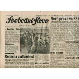 Svobodné slovo. List Československé strany socialistické (23.10.1990) - noviny Svobodné slovo. List Československé strany socialistické (23.10.1990) - noviny
