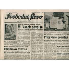Svobodné slovo. List Československé strany socialistické (18.10.1990) - noviny Svobodné slovo. List Československé strany socialistické (18.10.1990) - noviny