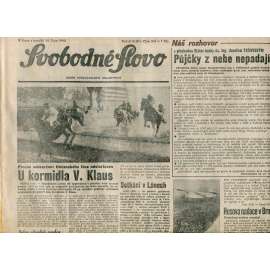 Svobodné slovo. List Československé strany socialistické (15.10.1990) - noviny Svobodné slovo. List Československé strany socialistické (15.10.1990) - noviny
