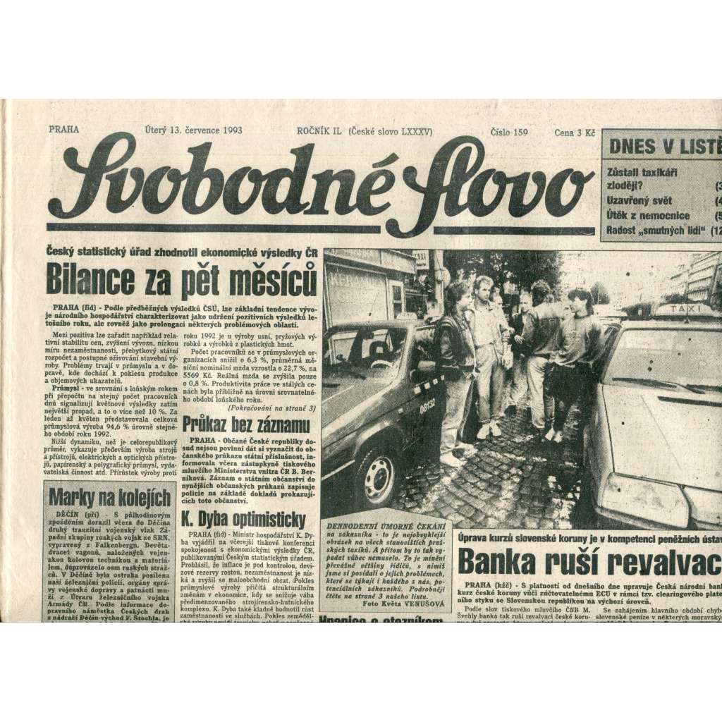 Svobodné slovo (13.7.1993) - noviny