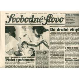 Svobodné slovo (9.7.1993) - noviny