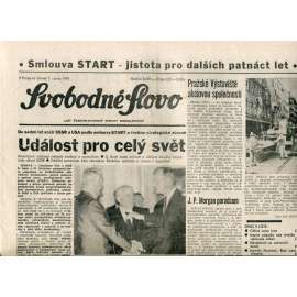 Svobodné slovo (1.8.1991) - noviny