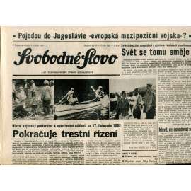 Svobodné slovo (7.8.1991) - noviny