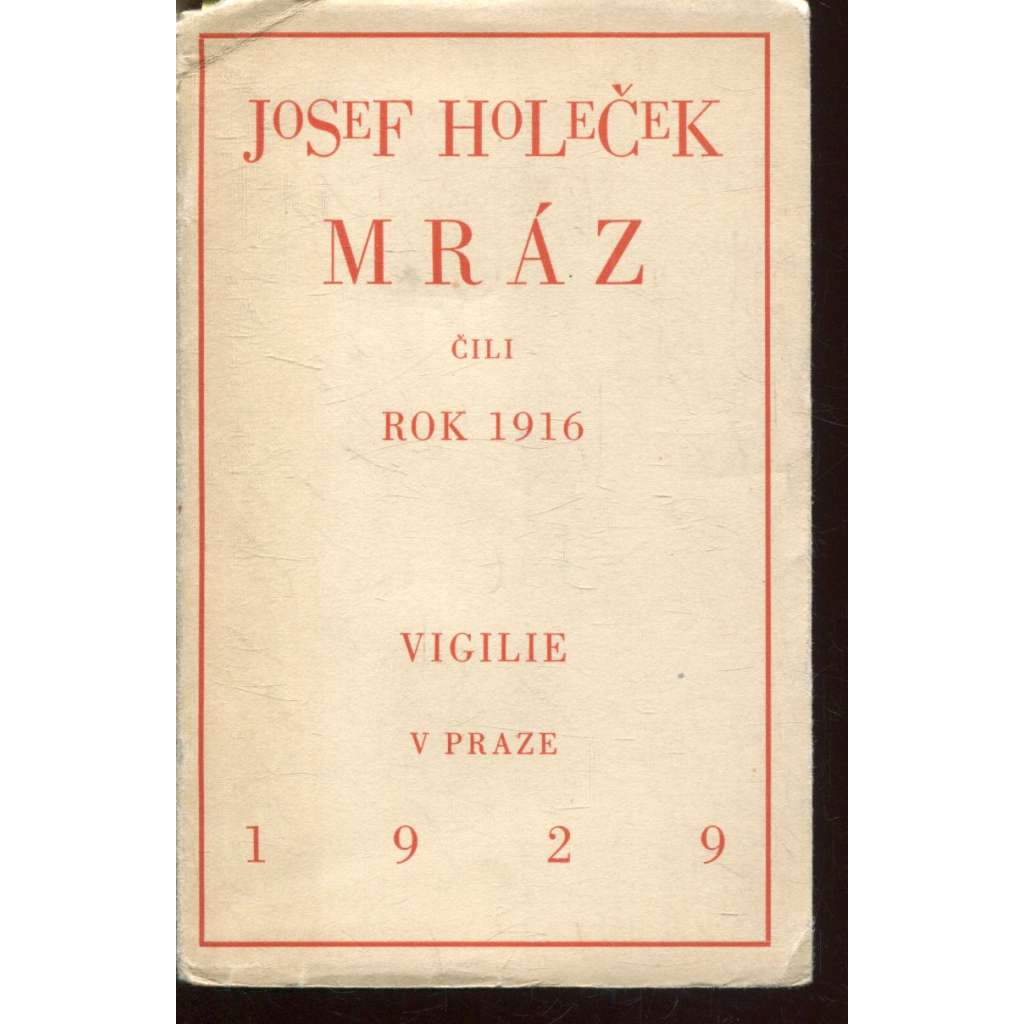 Mráz čili rok 1916 (Vigilie, dřevoryt František Kobliha)