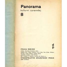 Panorama VIII. (1930-31) a IX. (1931-32) [Kulturní zpravodaj, časopis, Družstevní práce, Krásná jizba, fotografie mj. Josef Sudek, ilustrace mj. Josef Lada]