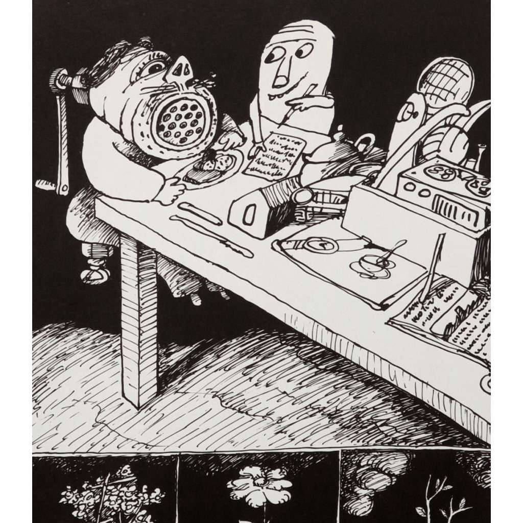 Petr Poš - grafika (litografie; 1982; podpis)
