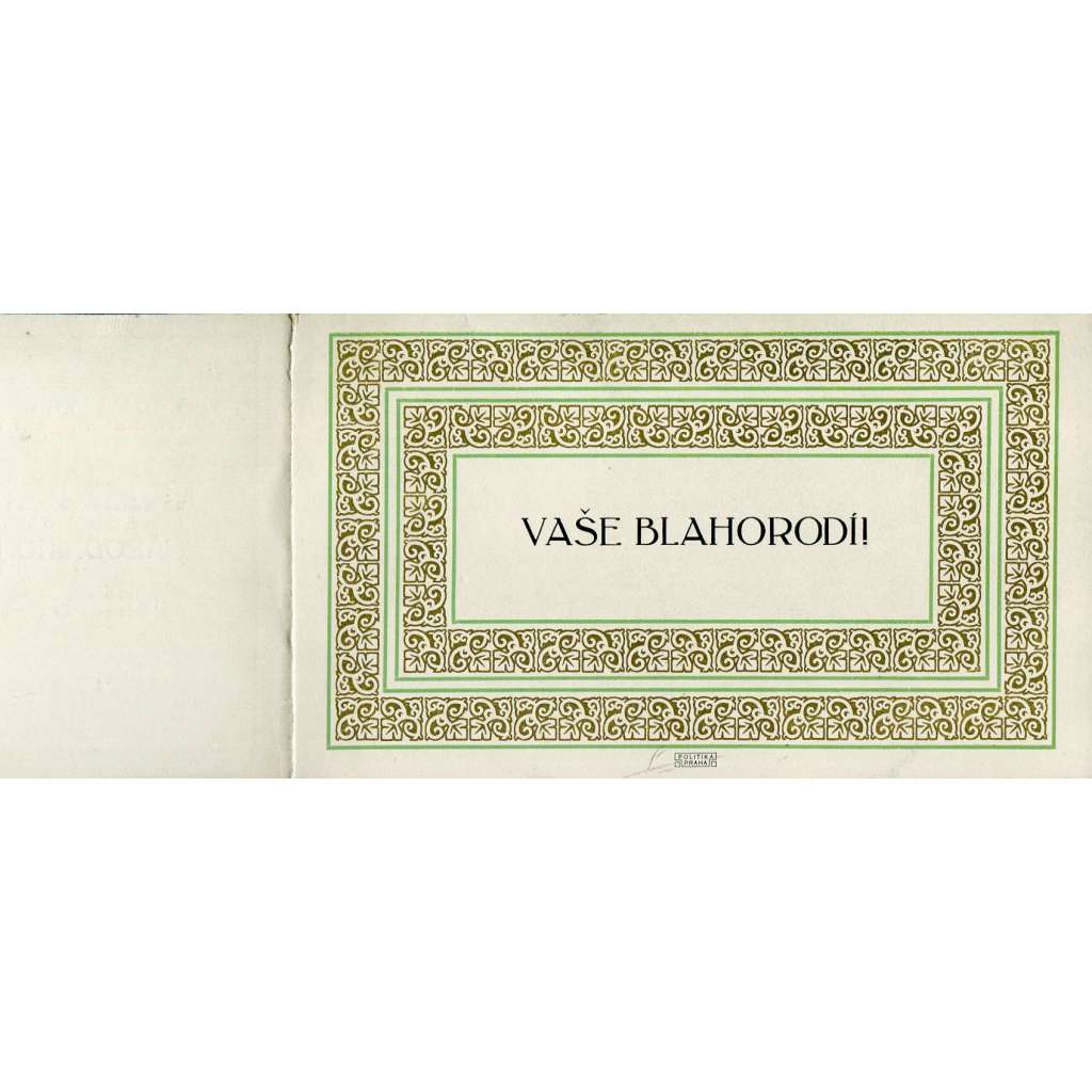 Grafická výstavka (pozvánka, výstava, spolek Typografie 1911, Praha)