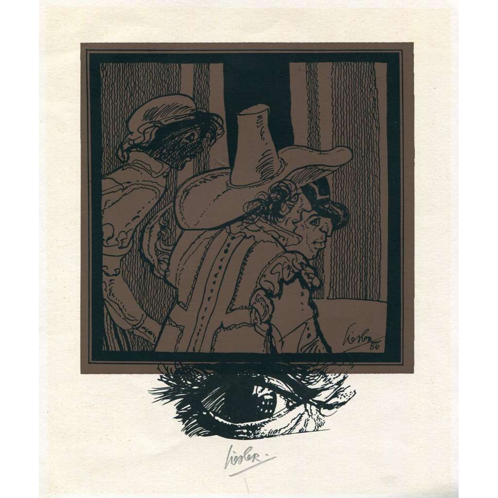 Josef Liesler - grafika (litografie)