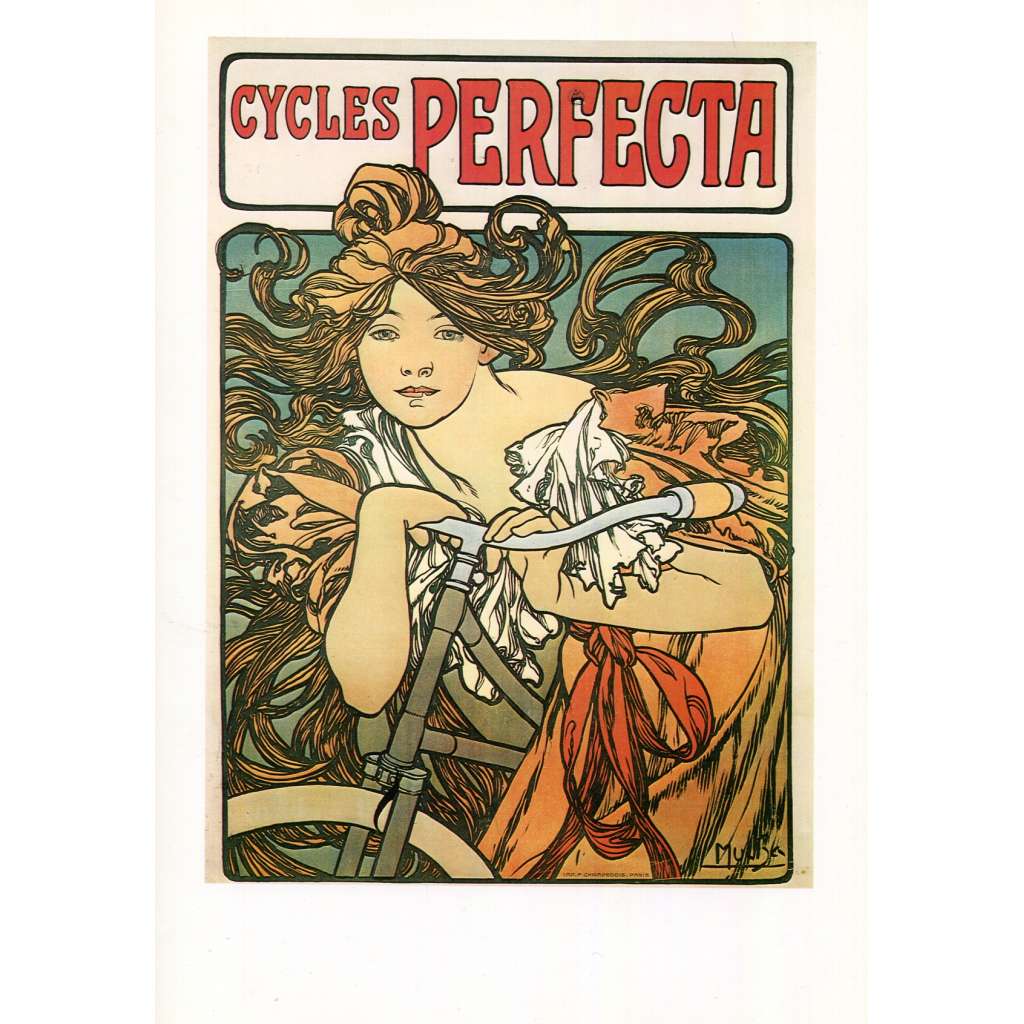 Plakát pro Cycles perfecta 1897 Alfons Mucha reprodukce secese reklama