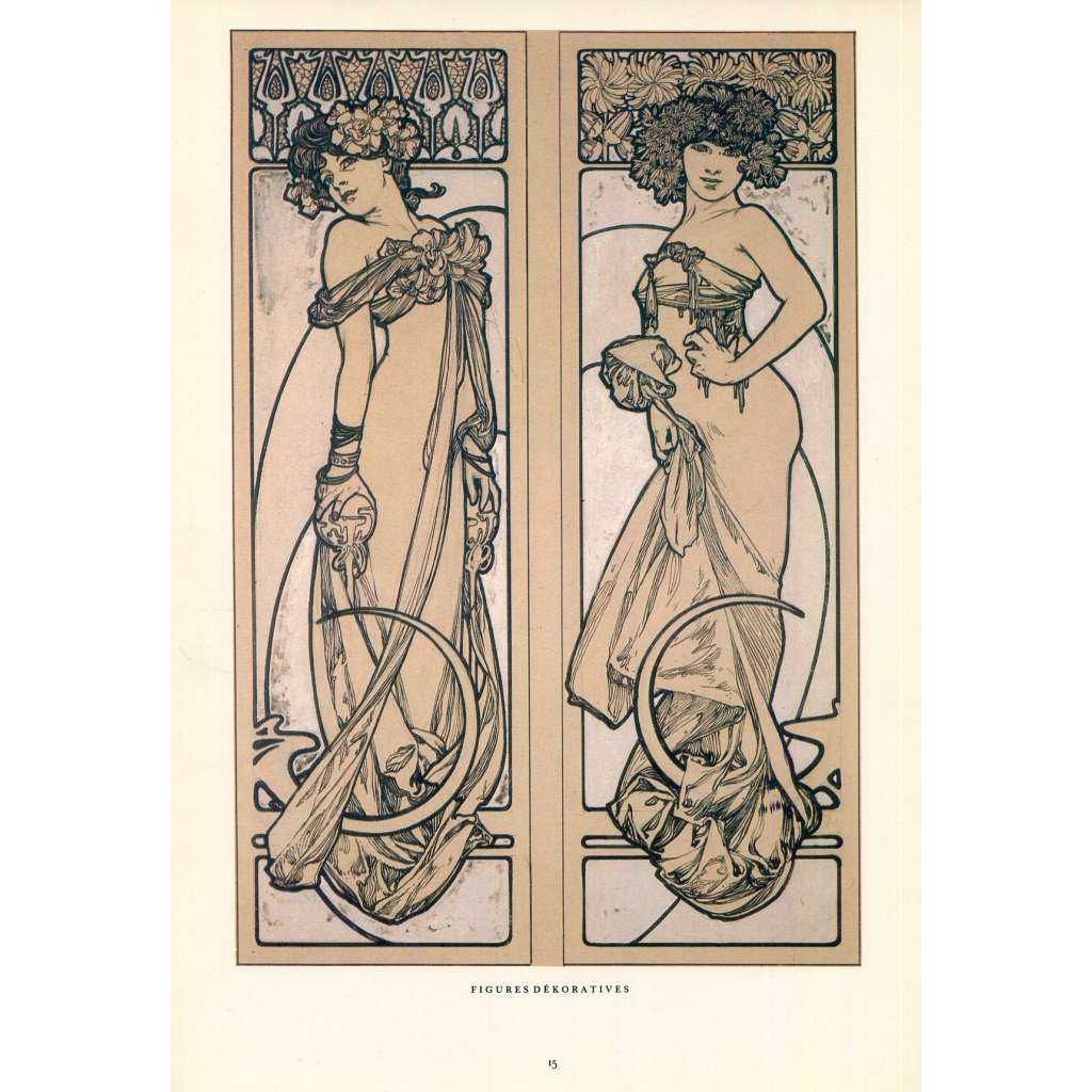 Figures decoratives 1905 Alfons Mucha reprodukce secese reklama