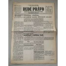 Rudé právo (3.11.1929) - 1. republika, staré noviny