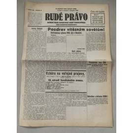Rudé právo (7.11.1929) - 1. republika, staré noviny