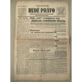 Rudé právo (31.12.1929) - 1. republika, staré noviny