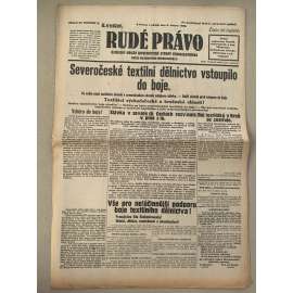 Rudé právo (8.2.1929) - 1. republika, staré noviny