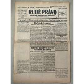 Rudé právo (28.2.1929) - 1. republika, staré noviny