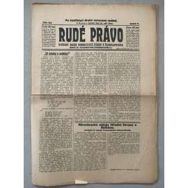 Rudé právo (20.9.1924) - 1. republika, staré noviny
