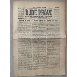 Rudé právo (8.1.1926) - 1. republika, staré noviny