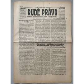 Rudé právo (20.2.1926) - 1. republika, staré noviny