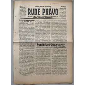 Rudé právo (20.2.1926) - 1. republika, staré noviny