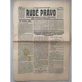 Rudé právo (10.2.1926) - 1. republika, staré noviny Rudé právo (10.2.1926) - 1. republika, staré noviny