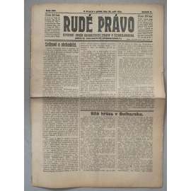 Rudé právo (26.9.1924) - 1. republika, staré noviny