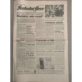 Svobodné slovo (9.6.1992) - staré noviny