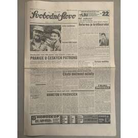 Svobodné slovo (25.5.1992) - staré noviny