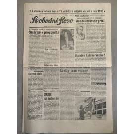 Svobodné slovo (8.4.1992) - staré noviny