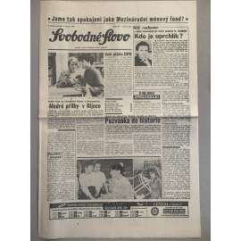 Svobodné slovo (6.4.1992) - staré noviny