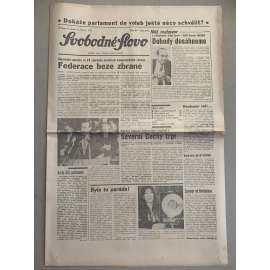 Svobodné slovo (11.3.1992) - staré noviny