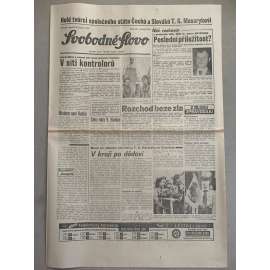 Svobodné slovo (9.3.1992) - staré noviny