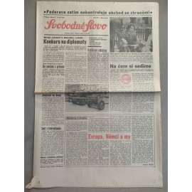 Svobodné slovo (7.3.1992) - staré noviny